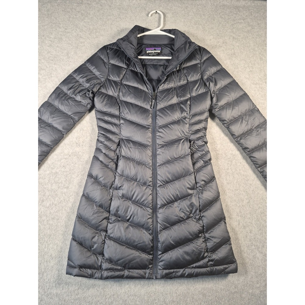 Patagonia Tres 3 In 1 Down Puffer Parka LINER ONLY Women Blue Quilted Mock Neck